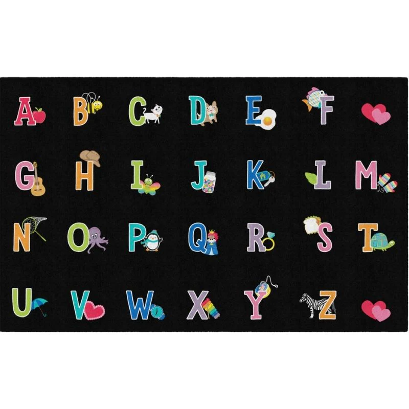 Alphabet Pictures Classroom Seating Rug Questions & Answers