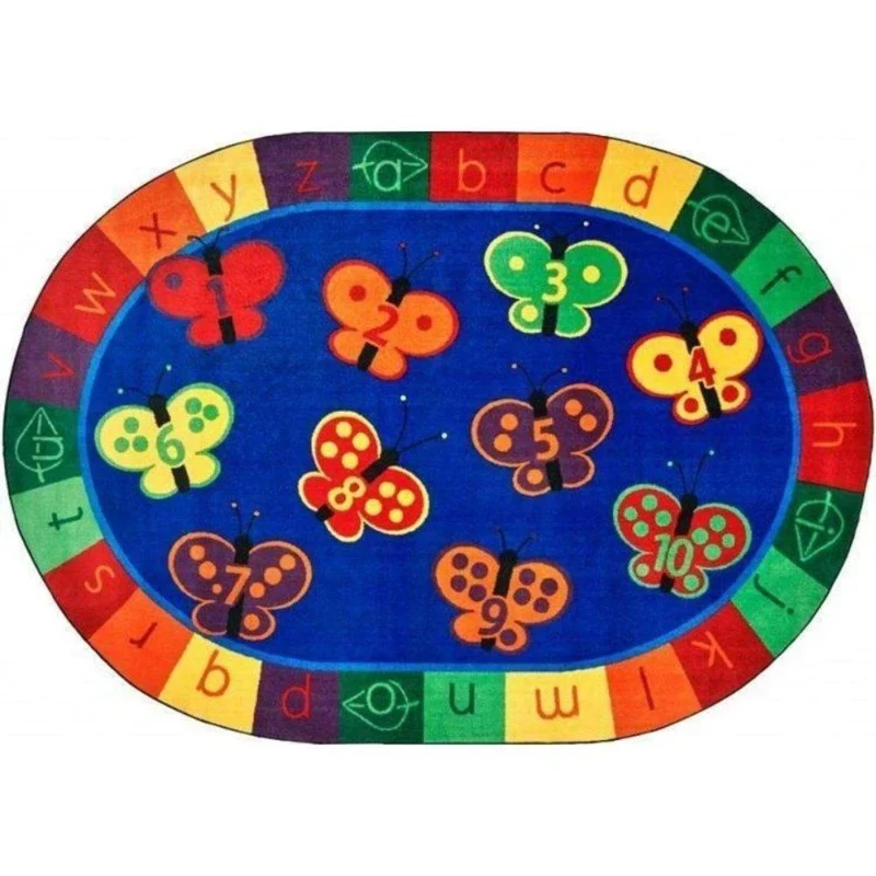 123 ABC Butterfly Learning Oval Rug Questions & Answers