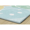 Big Pastel Rainbow Smiley Face Rug