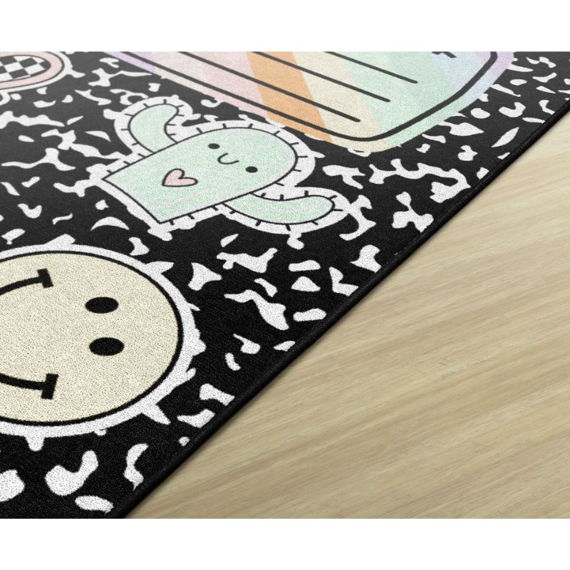 Composition Book with Stickers Classroom Rug