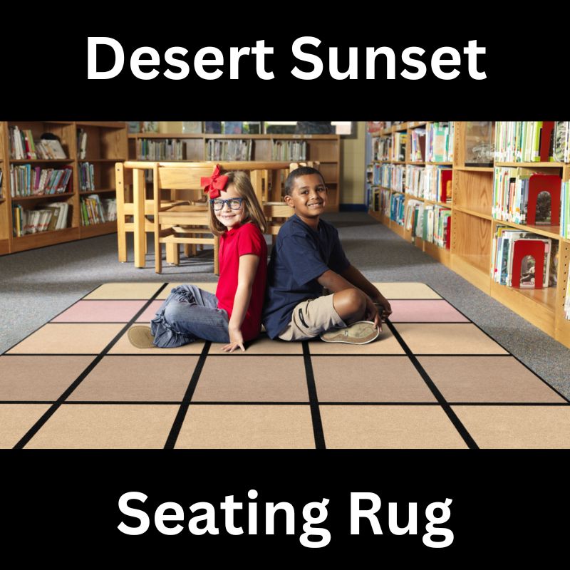 Desert Sunset Classroom Seating Rug