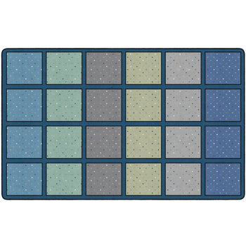 Early Learning Calming Happy Squares Seating Rug