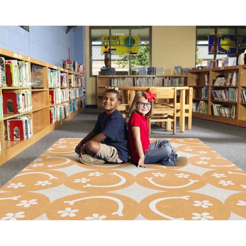 Large Happy Faces Classroom Rug