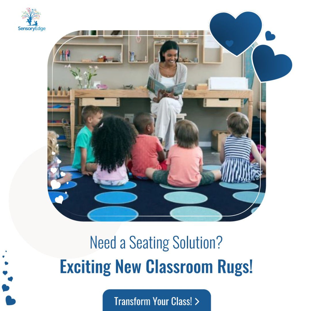 Ocean Dots Classroom Seating Rug