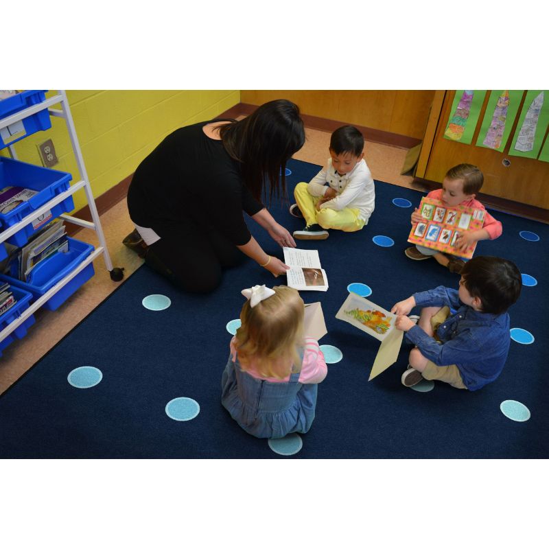 Ocean Mini Dots Classroom Seating Rug