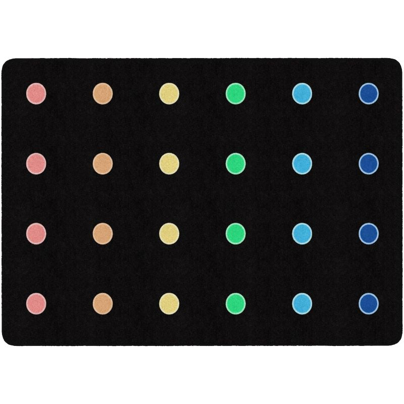 SensoryEdge Rainbow Mini Dots Seating Rug