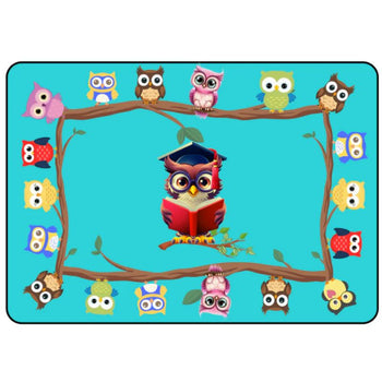 Reading is a Hoot Owl Classroom Rug