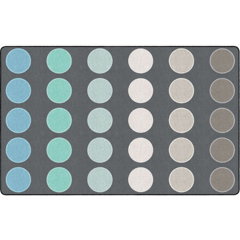 Tranquil Tundra Dots Classroom Seating Rug