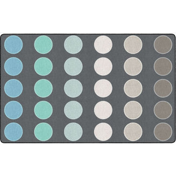 Tranquil Tundra Dots Classroom Seating Rug