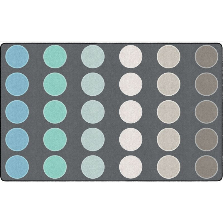 Tranquil Tundra Dots Classroom Seating Rug