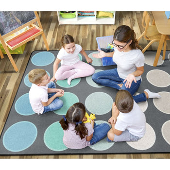 Tundra Dots Classroom Seating Rug