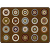 Color Rings Earth Tone Rug