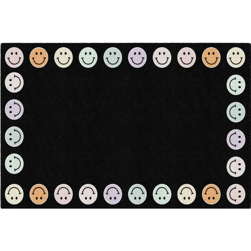 Smiley Faces Border  Classroom Rug