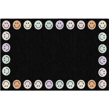 Smiley Faces Border  Classroom Rug