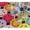 Big Rainbow Smiley Faces Rug