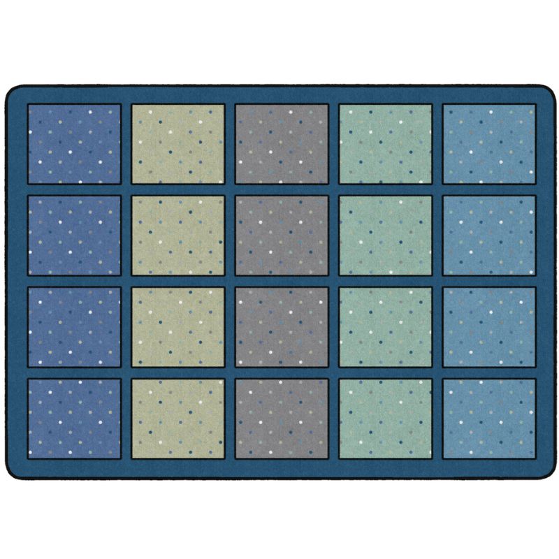 Calming Happy Squares Seating Rug