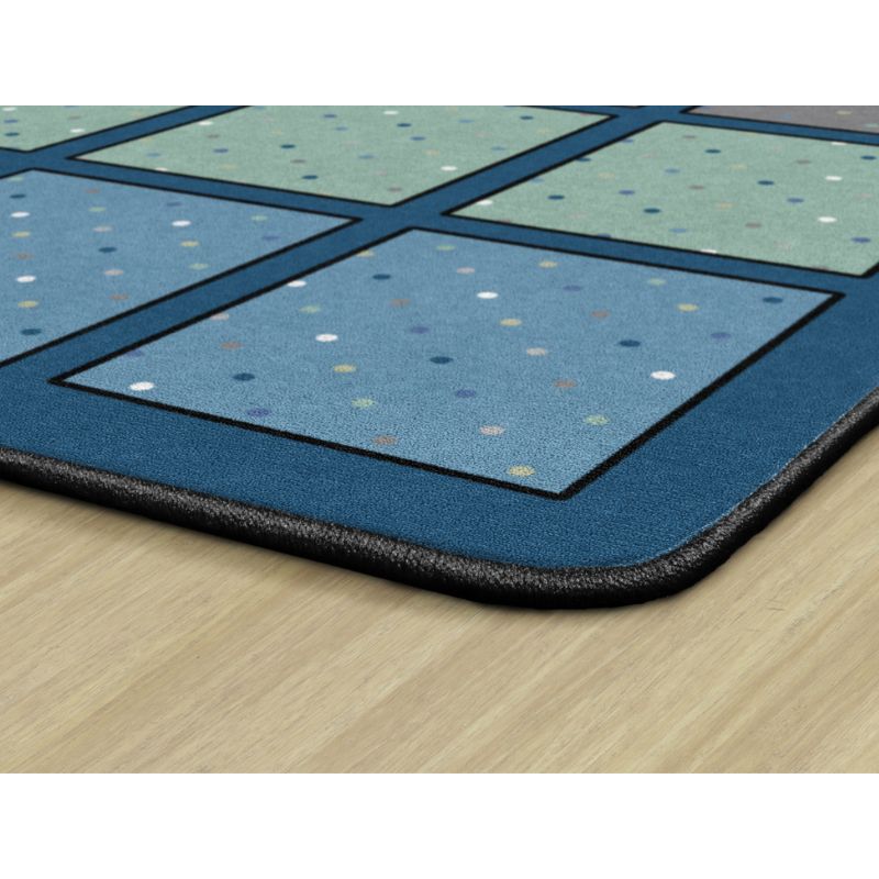 Calming Happy Squares Seating Rug Flagship USA