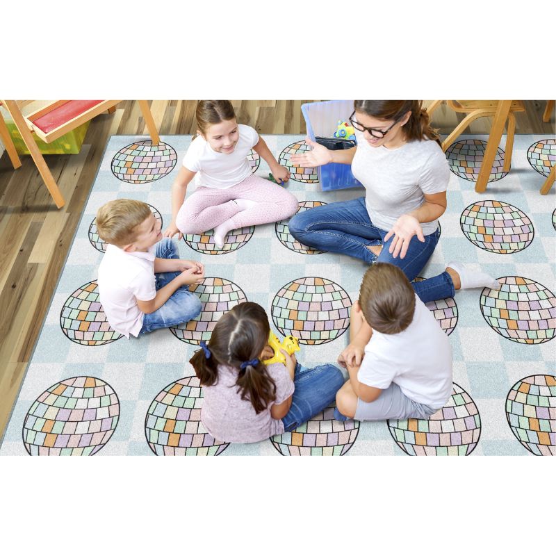 Disco Balls Classroom Rug