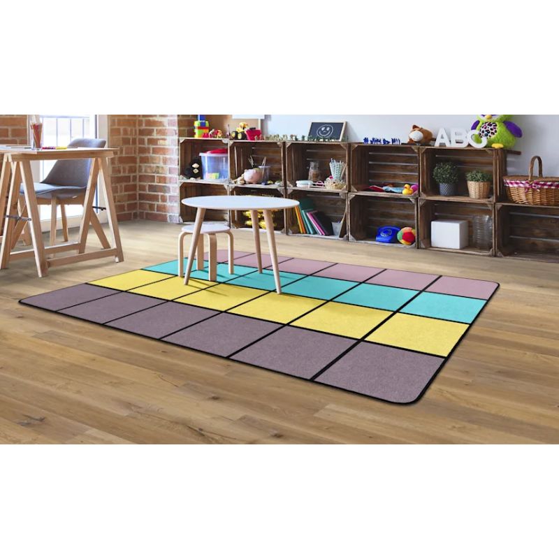 Jellybean Delight Classroom Grid Rug