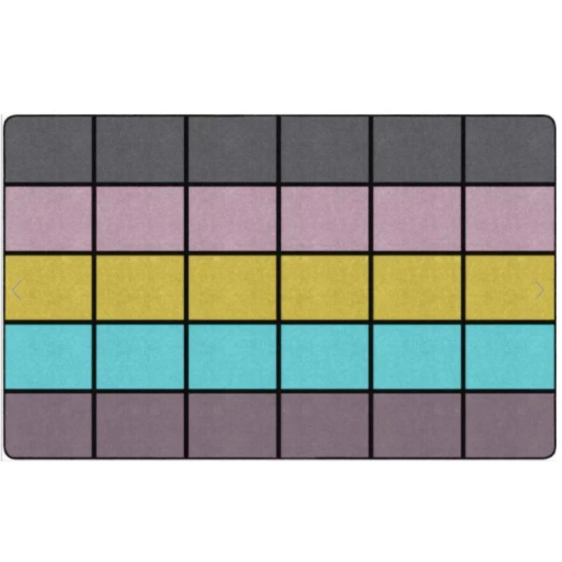 Jellybean Delight Classroom Grid Rug