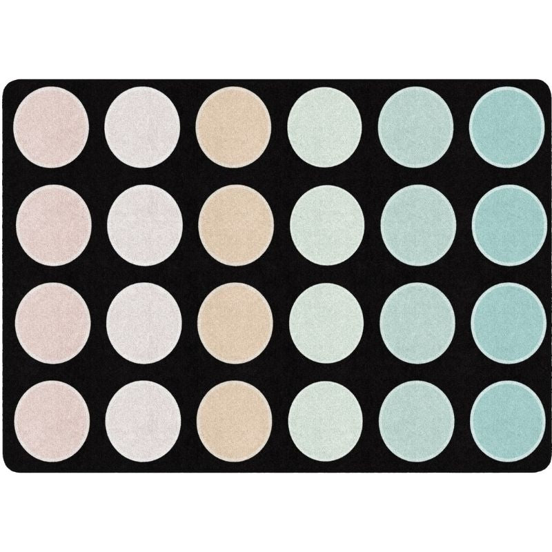 Pastel Paradise Dots Classroom Seating Rug