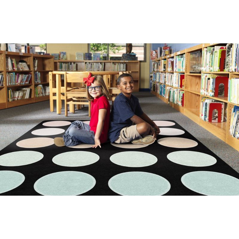 Pastel Paradise Dots Classroom Rug