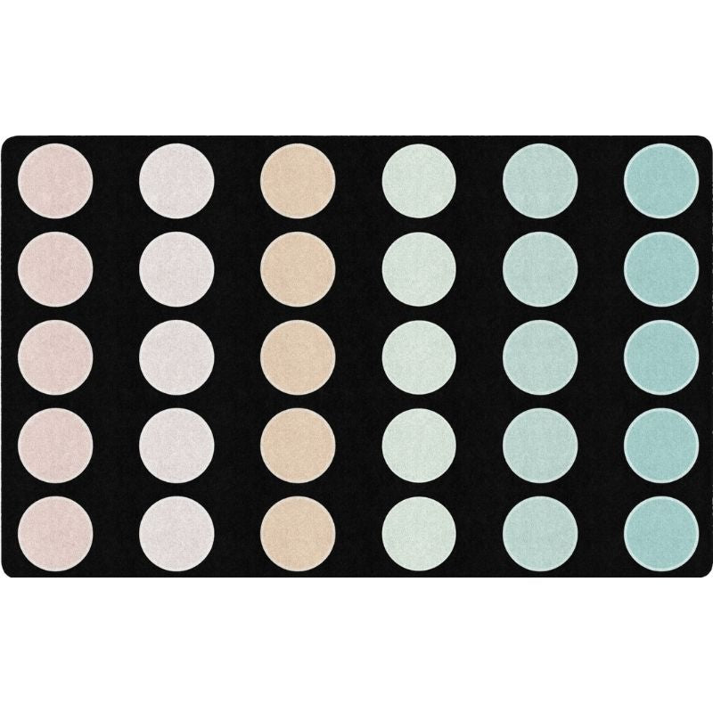 Pastel Paradise Dots Classroom Seating Rug