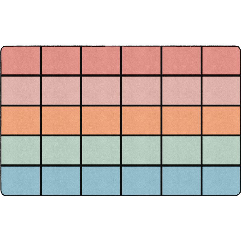 Pastel Paradise Horizon Clasroom Seating Rug