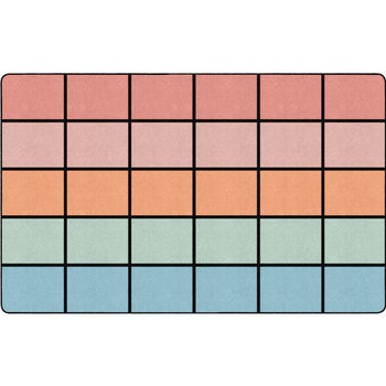 Pastel Paradise Horizon Clasroom Seating Rug