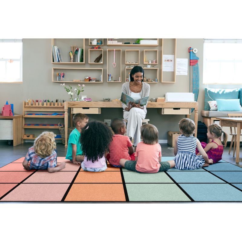 Pastel Paradise Classroom Seating Rug