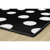 Picasso White Dots on Black Classroom Rug