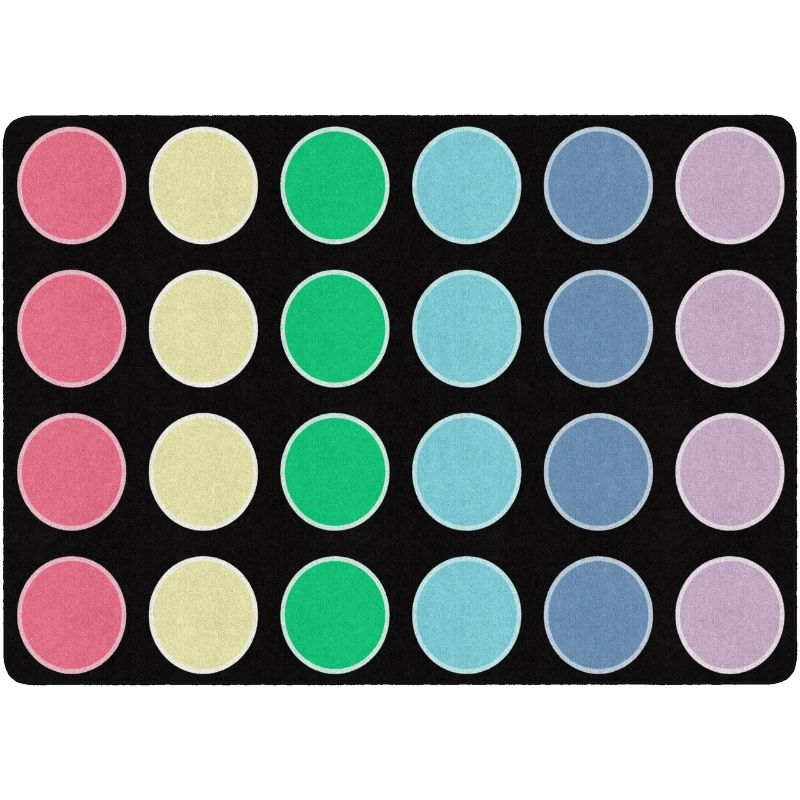 Pop of Color Dots School Rug