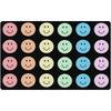 Rainbow Reflections Happy Face Classroom Rug