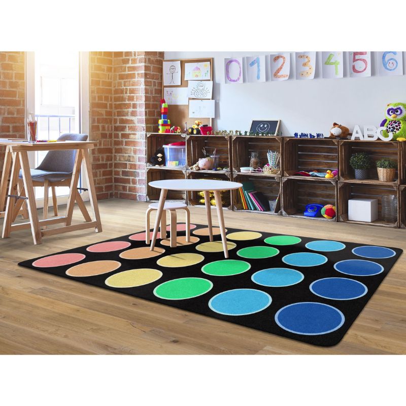 Rainbow Reverie Dots Rug