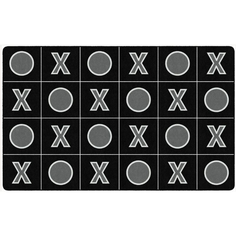 tic tac toe seating rug