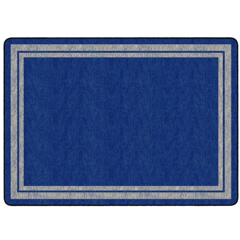 Tone on Tone Double Border Classroom Rug