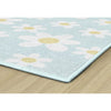 white daisies area rug