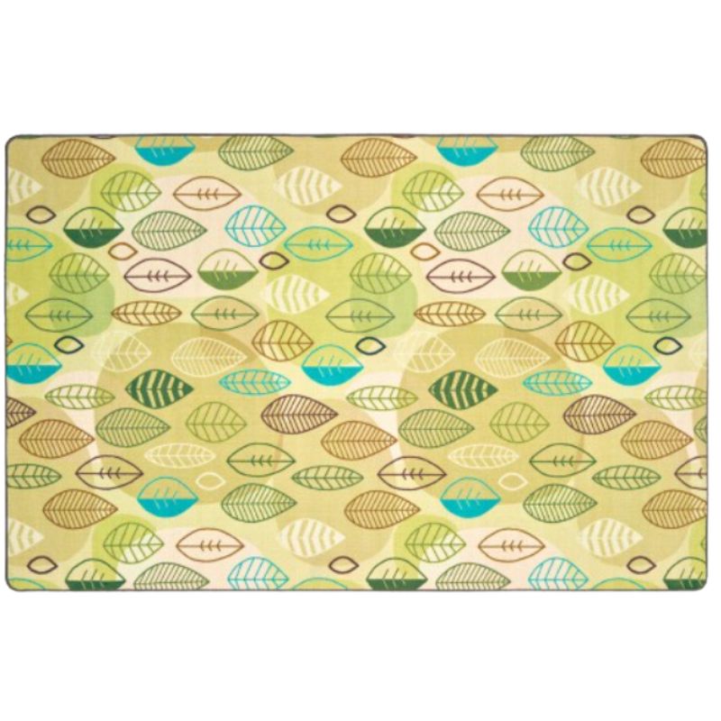 Peaceful Spaces Tan Leaf Rug