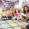 Spring Meadow Seating Grid Classroom Rug