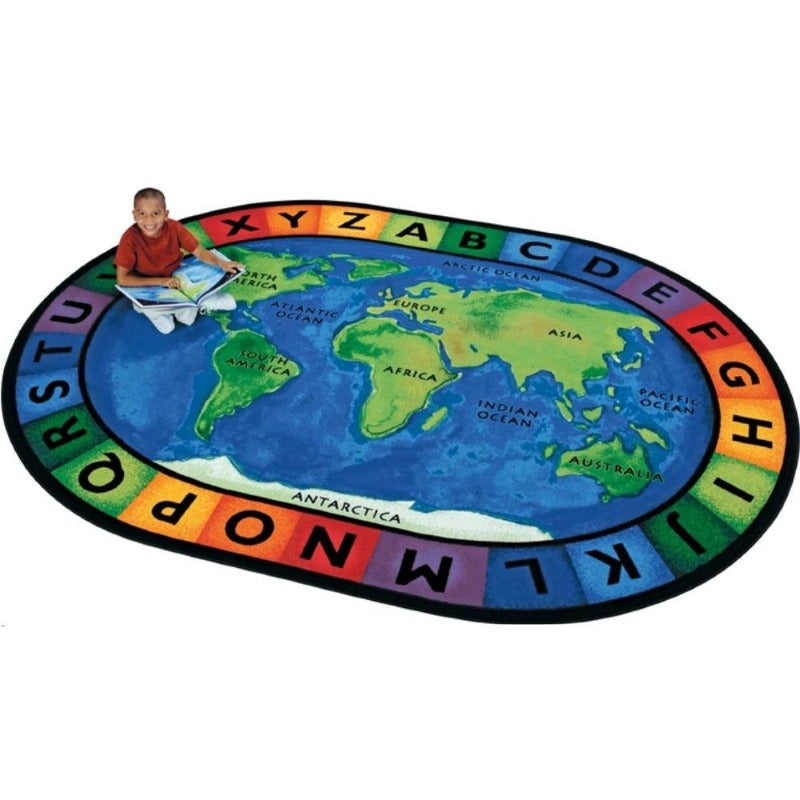 Around the World Oval Rug