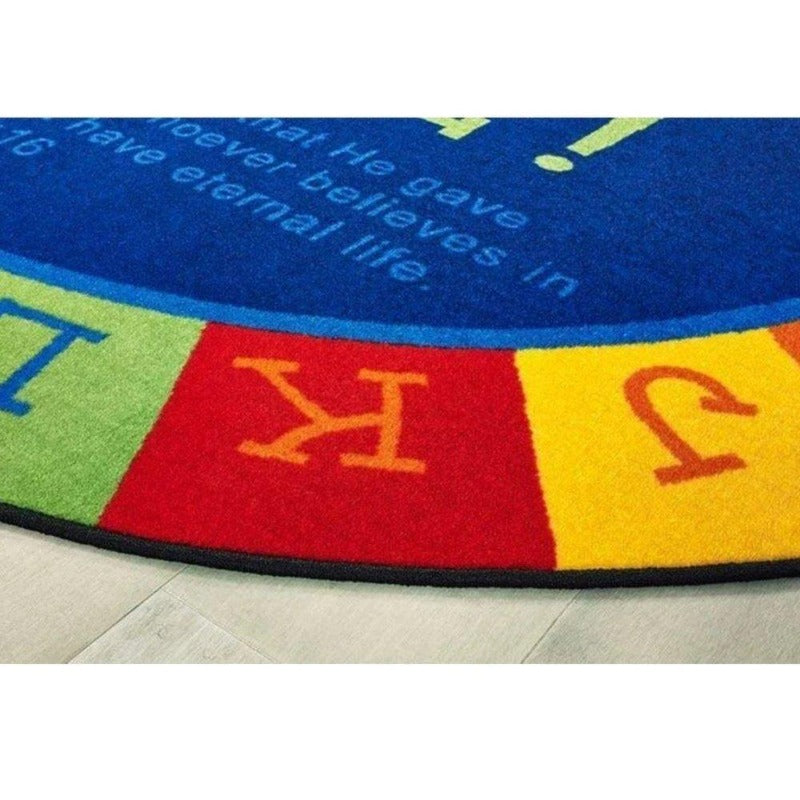 God is Love Learning Oval Rug