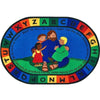 Jesus Loves the Little Children Oval Rug - Factory Second