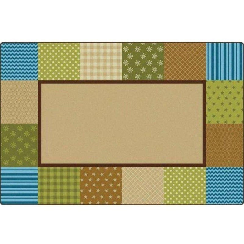 KIDSoft Pattern Blocks Rug Nature