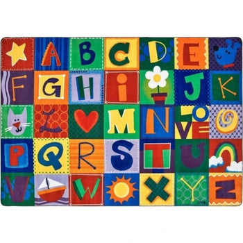 KIDSoft Toddler Alphabet Blocks Rug