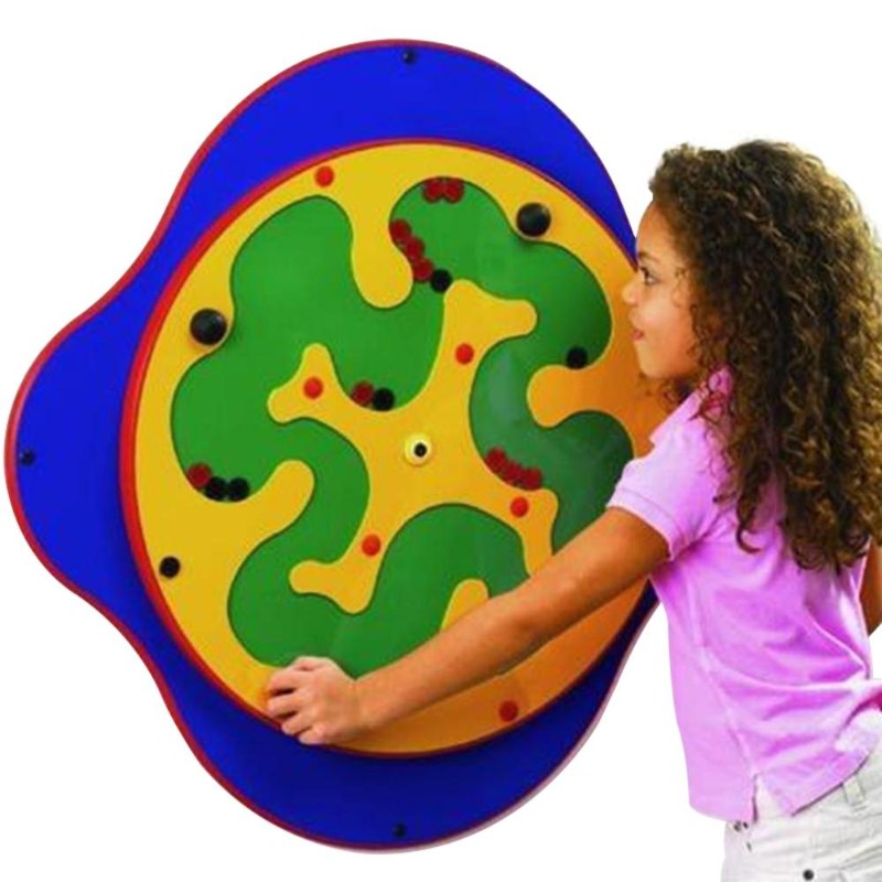 Mega Mazer Wall Toy - Yellow/Green on Blue