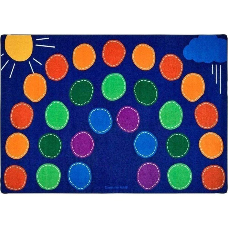 Classroom Seating Grid Rugs - Made in the USA