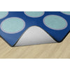 Serene Circles Blue Topaz Seating Rug