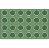 Serene Spring Sage Circles Seating Rug