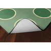 Serene Spring Sage Circles Seating Rug